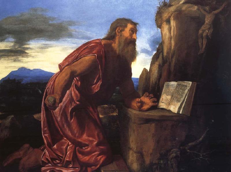 SAVOLDO, Giovanni Girolamo Saint Jerome oil painting image